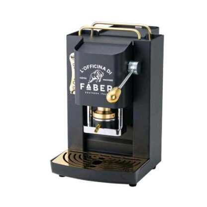 FABER PRO DELUXE MACCHINA DA CAFFE' CIALDE 44MM 500W 15 BAR 1.3LT MAT BLACK OTTONE
