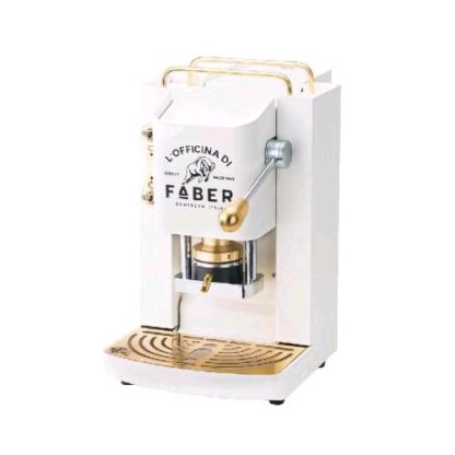 FABER PRO DELUXE MACCHINA DA CAFFE' CIALDE 44MM 500W 15 BAR 1.3LT PURE WHITE OTTONE