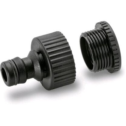 KAERCHER PRESA RUBINETTO DA 3/4" CON RIDUZIONE DA 1/2" NERO