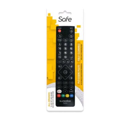 SUPERIOR ELECTRONICS TELECOMANDO UNIVERSALE PROGRAMMABILE LAVABILE SLIM SAFE 2 IN 1 NERO
