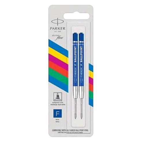 PARKER REFIL PENNA A SFERA PUNTA F INCHIOSTRO BLU CONF 2 Pz.
