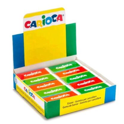 CARIOCA ESPOSITORE GOMME RETTANGOLARI CONF 12 Pz.