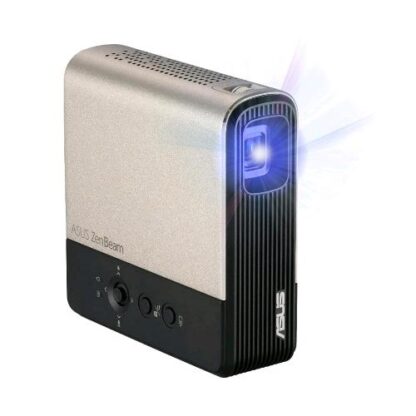 ASUS ZENBEAM E2 MINI VIDEOPROIETTORE LED DLP A RAGGIO STANDARD WVGA 300 LUMENS SPEAKER INTEGRATI HDM BATTERIA INTEGRATA 4 ORE DI RIPRODUZIONE VIDEO WIRELESS NERO/ORO