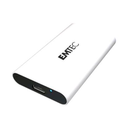 EMTEC ECSSD500GX210G SSD 500GB PORTATILE USB-C 3.2GEN2 GAMING SATA III 3D NAND BIANCO NERO