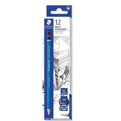 STAEDTLER LUMOGRAPH MATITA DI GRAFITE 6H CONF 12 Pz.
