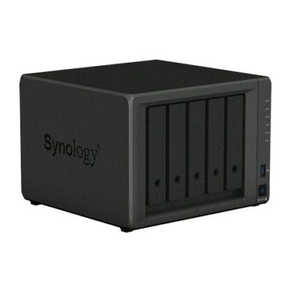 SYNOLOGY DISKSTATION DS1522+ NAS CHASSIS TOWER AMD EMBEDDED 2.6GHz RAM 8GB-5 BAY HDD/SSD 2.5"/3.5"/M.2 4xRJ-45 BLACK