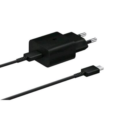 SAMSUNG EP-T1510X CARICABATTERIE DA RETE 15W PORTA USB-C CON CAVO NERO