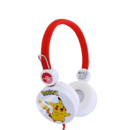 OTL PK0873 CUFFIE PER BAMBINI POKEMON PIKACHU RED CORE JACK 3.5 MM