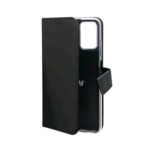 CELLY WALLY APPLE iPHONE 14 PLUS CUSTODIA A PORTAFOGLIO CON FLAP MAGNETICO E TASCHINE INTERNE PORTADOCUMENTI BLACK