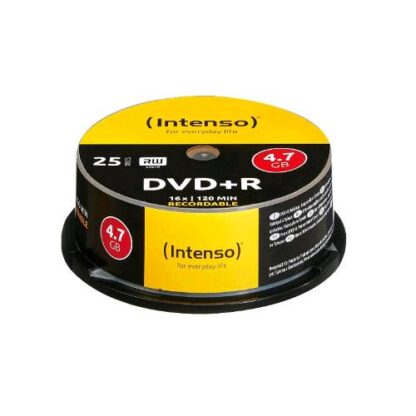 INTENSO 4111154 DISCO VERGINE DVD+R 4.7GB 16X SPINDLE 25PZ