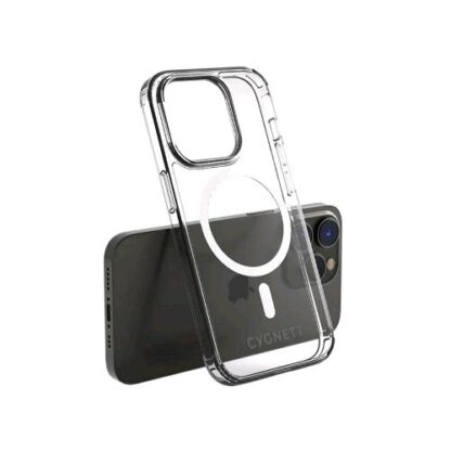 CYGNETT AEROSHIELD MAGSAFE APPLE iPHONE 14 PRO COVER IN TPU ANTIURTO TRASPARENTE