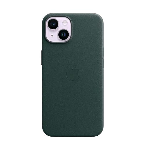 APPLE iPHONE 14 COVER MAGSAFE IN PELLE FOREST GREEN