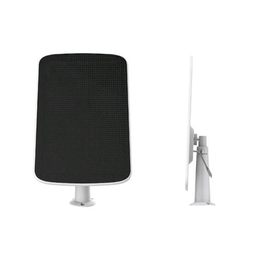 EZVIZ PANNELLO SOLARE DI RICARICA 6V/6W PROGETTATO PER LE TELECAMERE BATTERIA BC1C ELIFE BC1 E C3A IMPERMEABILE MONTAGGIO REGOLABILE CON CAVO DI 4 METRI ALIMENTAZIONE CONTINUA BIANCO