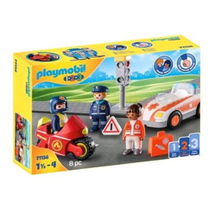 PLAYMOBIL 1.2.3 EROI DI TUTTI I GIORNI CON PERSONAGGI E ACCESSORI