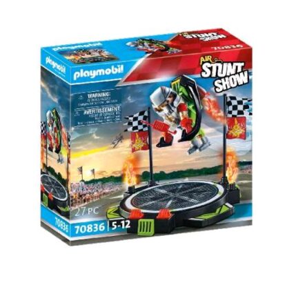 PLAYMOBIL AIR STUND SHOW STUNTMAN CON JETPACK PILOTA CON PIATTAFORMA