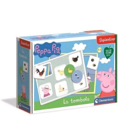 CLEMENTONI SAPIENTINO PEPPA PIG TOMBOLA E PUZZLE GIOCO EDUCATIVO