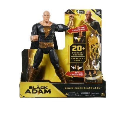 SPIN MASTER DC COMICS PERSONAGGIO DI BLACK ADAM DELUXE 30 CM CON LUCI SUONI E PUGNO ESPLOSIVO