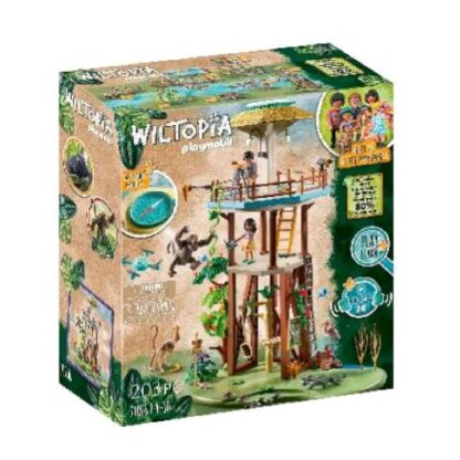 PLAYMOBIL WILTOPIA CENTRO OSSERVAZIONE ANIMALI DELL'AMAZZONIA CON 2 PERSONAGGI BUSSOLA E ANIMALI