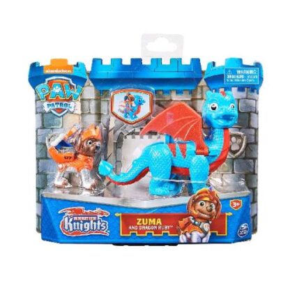 SPIN MASTER PAW PATROL CUCCIOLI RESCUE KNIGHTS CON DRAGO PERSONAGGIO CASUALE