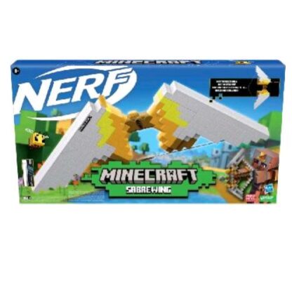 HASBRO NERF NER MINECRAFT ARCO MOTORIZZATO SABREWING CON 8 DARDI