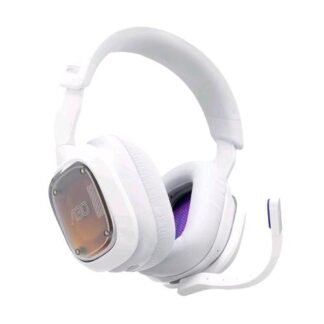 LOGITECH G ASTRO A30 LIGHTSPEED CUFFIE GAMING WIRELESS BLUETOOTH DOLBY ATMOS BRACCIO RIMOVIBILE BATTERIA DA 27 ORE USBC PER XBOX PS5 PS4 NINTENDO SWITCH PC ANDROID WHITE PURPLE