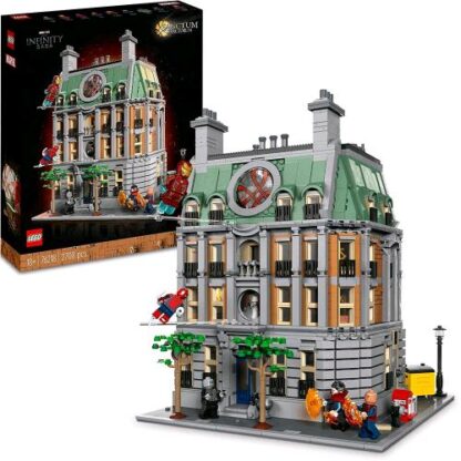 LEGO MARVEL SANCTUM SANCTORUM MODELLINO DA COSTRUIRE A 3 PIANI CON 9 MINIFIGURE DI DOCTOR STRANGE IRON MAN E ALTRI
