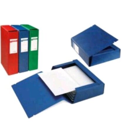 SEI ROTA ARCHIVIO 3L CARTELLE PROGETTO IN COLPAN 250X350X 80 mm CON ELASTICO VERDE