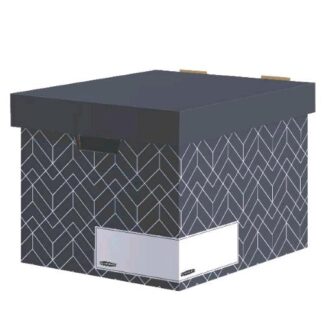 FELLOWES DECOR STORAGE BOX SCATOLA IN CARTONCINO RICICLATO 390X291X340 mm GRIGIO