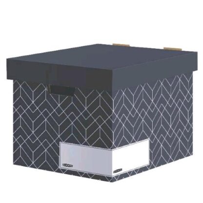 FELLOWES DECOR STORAGE BOX SCATOLA IN CARTONCINO RICICLATO 390X291X340 mm GRIGIO