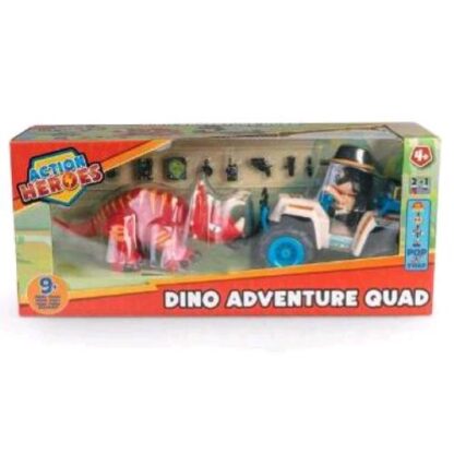 FAMOSA DINO ADVENTURE QUAD PLAYSET CON TRICERATOPO
