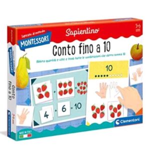 CLEMENTONI MONTESSORI CONTO FINO A 10 GIOCO EDUCATIVO
