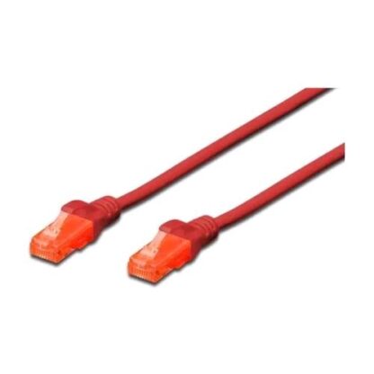 DIGITUS CAVO DI RETE PATCH U/UTP CAT.6 LSHF 3 MT ROSSO