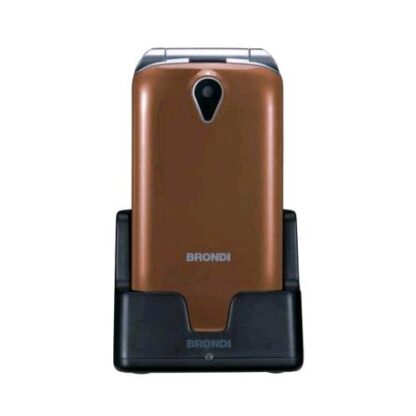 BRONDI AMICO MIO 4G DUAL SIM 2.8" CLAMSHELL TASTO SOS TASTI RAPIDI M1-M2 FLIP ATTIVO BRONZE METAL