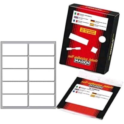 MARKIN ETICHETTA ADESIVA 58X27 mm BIANCO CONF 100 Pz.