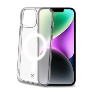 CELLY GELSKINMAG APPLE iPHONE 14 COVER IN TPU CON MODULO MAGSAFE INTEGRATO TRASPARENTE