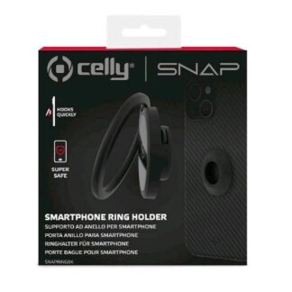 CELLY SNAPRING RING HOLDER PER SMARTPHONE BLACK