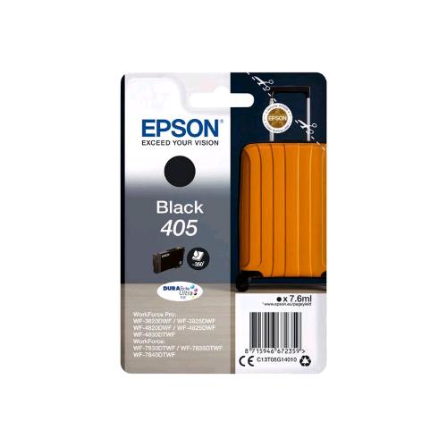 EPSON 405 CARTUCCIA INCHIOSTRO NERO 7.6 ML BLISTER CON ALLARME PER WorkForce WF-7310, 7830, 7835, 7840; WorkForce Pro WF-3820, 3825, 4820, 4825, 4830