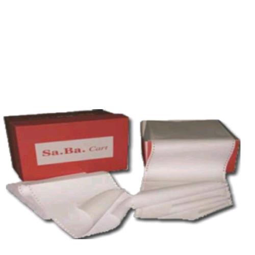 SABA CART CARTA A MODULO CONTINUO IN CELLULOSA 60 GR 240 mm X 12 in BIANCO CONF 2000 Pz.