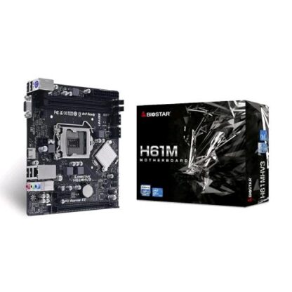 BIOSTAR H61MHV3 SCHEDA MADRE INTEL LGA 1155 H61 SOCKET H2 2xDDR3 VGA HDMI PCIE 4xSATA MICRO-ATX