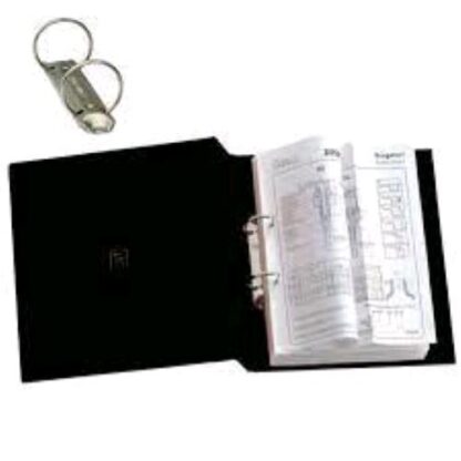 SEI ROTA STELVIO RACCOGLITORE PERSONALIZZABILE A 2 ANELLI DA 25 mm IN COLPAN 300X220X25 mm NERO