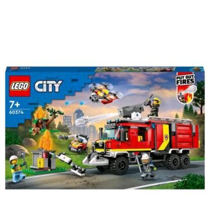 LEGO CITY AUTOPOMPA DEI VIGILI DEL FUOCO CON 3 MINIFIGURE E DRONE GIOCATTOLO
