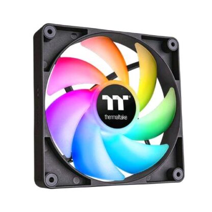 THERMALTAKE CT140 ARGB SYNC VENTOLA DI RAFFREDAMENTO PWM 140MM ARGB 9 LED INDIRIZZABILI 2PZ BLACK