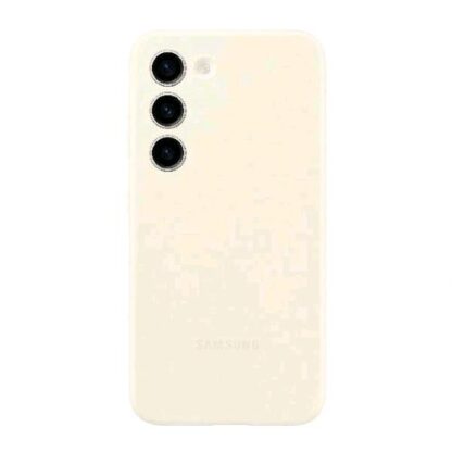 SAMSUNG GALAXY S23 SILICONE CASE COTTON COVER IN SILICONE CREMA