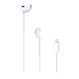 APPLE EARPODS AURICOLARI STEREO CON MICROFONO CONNETTORE LIGHTNING CAVO 0.9 MT COLORE BIANCO