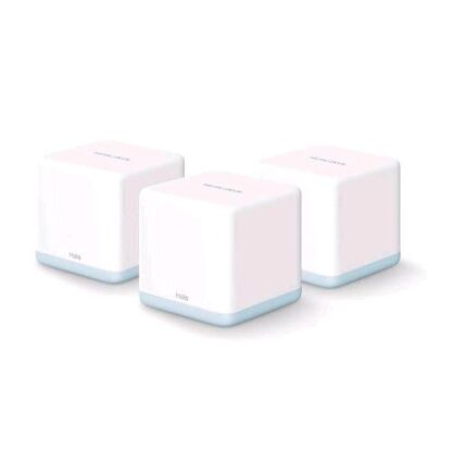 MERCUSYS HALO H30 SISTEMA WI-FI MESH A MODALITA ROUTER E ACCESS POINT C1200 DUAL BAND COLLEGA FINO A 100 DISPOSITIVI 3 PEZZI CON COPERTURA FINO A 320 3 PZ BIANCO