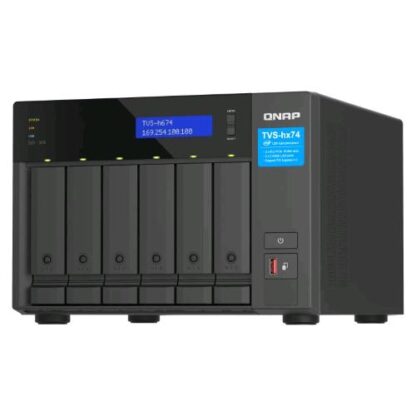 QNAP TVS-H674-I5-32G NAS 2 SLOT i5-12400 2.5GHz RAM 32GB LAN 2.5 GIGA RAID 1, 5, 6, 10, 50, JBOD