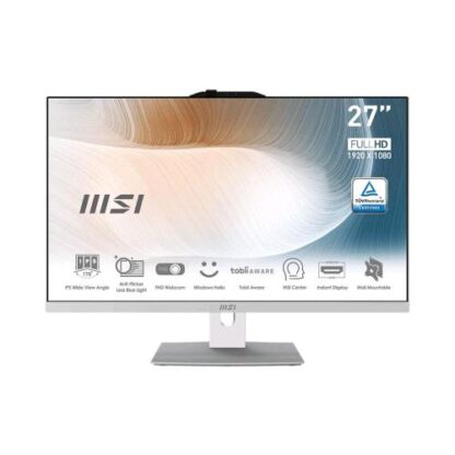 MSI AM272P 12M-022EU ALL IN ONE 27" i5-1240P 3.3GHz RAM 8GB-SSD 512GB-WIN 11 PROF WHITE (9S6-AF8212-280)