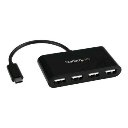 STARTECH HUB USB-C 4 PORTE DA USB-C a 4 x USB-A - USB 2.1 - Hub - 4 x USB 2.0 NERO