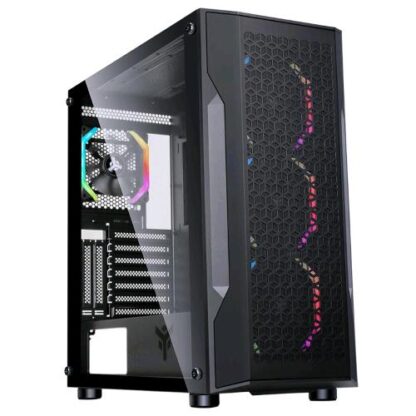ITEK SUPREME TB GAMING ARGB TOWER FINESTRE TRASPARENTI NERO