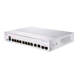 CISCO BUSINESS 350 SERIES CBS350-8T-E-2G-EU SWITCH GESTITO L3 8 x 10/100/1000 + 2 x combinazione Gigabit Ethernet/Gigabit SFP MONTABILE A RAQCK